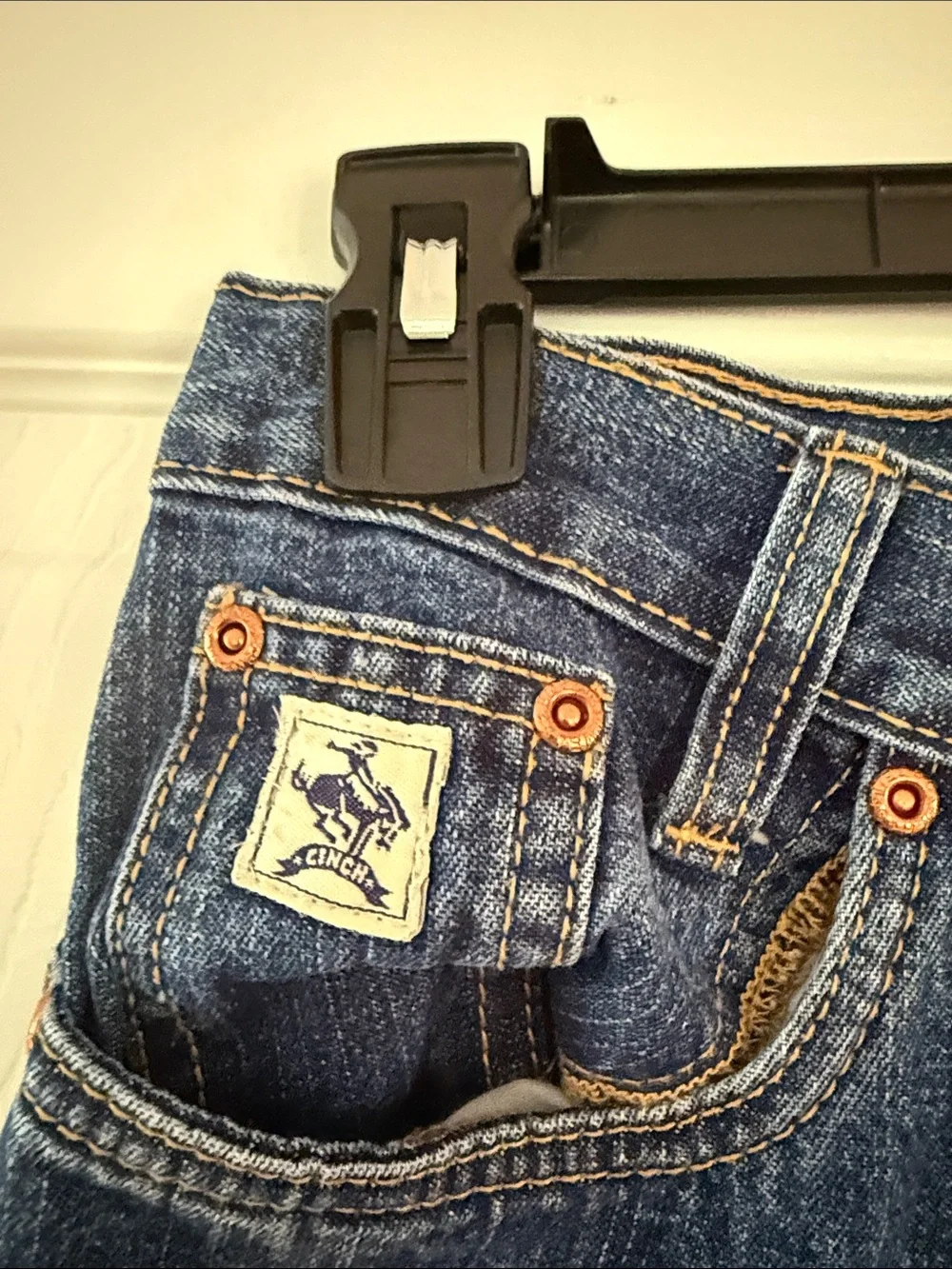 Cinch Boy’s Straight Jeans in Dark Blue Denim